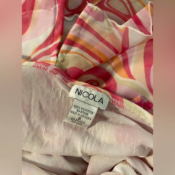 Y2K Barbie Clueless Abstract Mesh Tank Top: Lace/ Bratz/ Rave/Festival/Bimbo - Picture 5 of 9